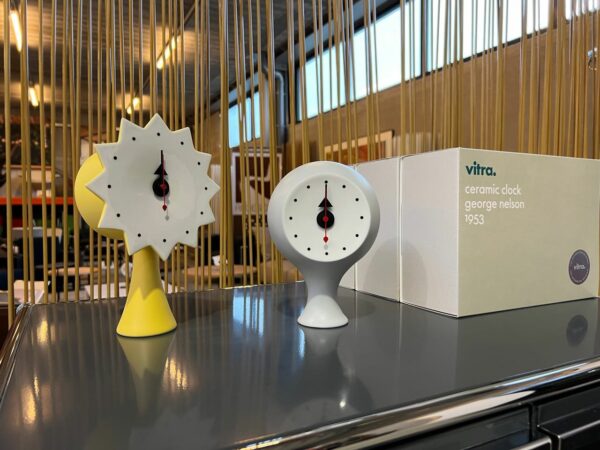 CERAMIC CLOCKS MODEL 1 EN 2, VITRA, GEORGE NELSON – NIEUW!
